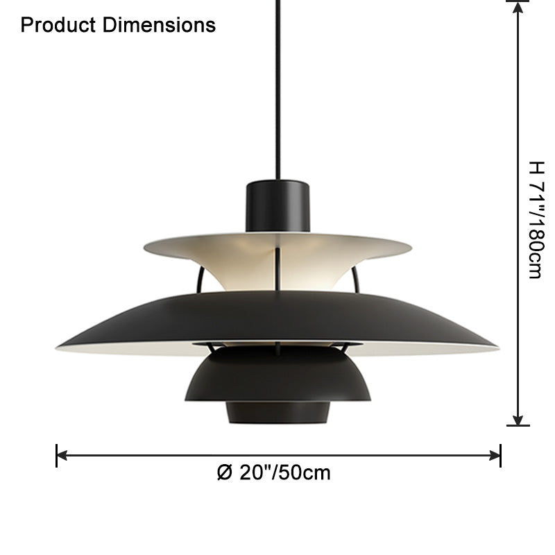 RoyaleGlow Multi-Tier Scandinavian Pendant Light for Dining Table & Kitchen Island