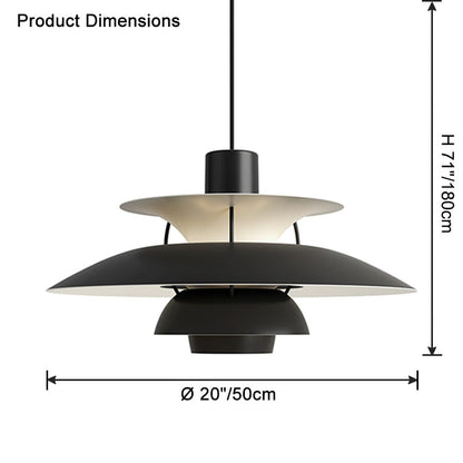RoyaleGlow Multi-Tier Scandinavian Pendant Light for Dining Table & Kitchen Island