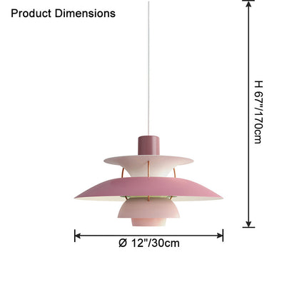 RoyaleGlow Multi-Tier Scandinavian Pendant Light for Dining Table & Kitchen Island