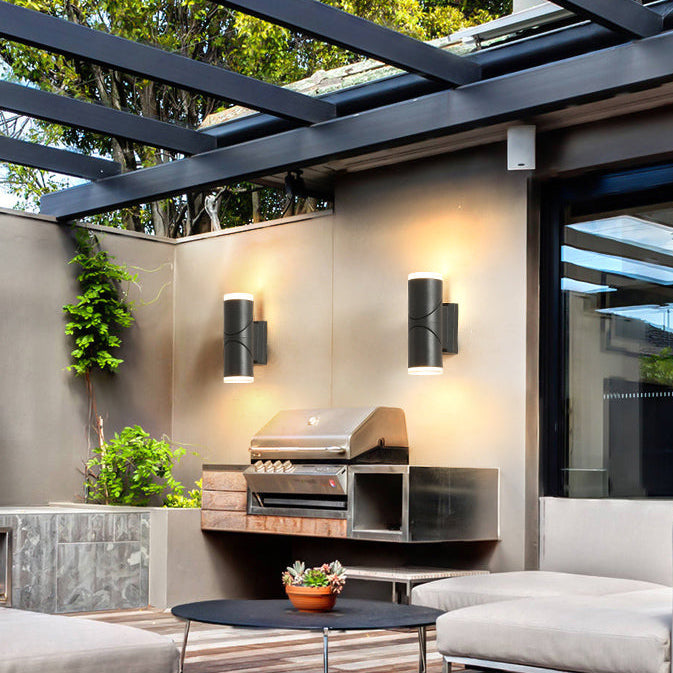RoyaleGlow Swivel Outdoor Wall Sconce- 13W IP54 Up/Down LED for Porch & Patio