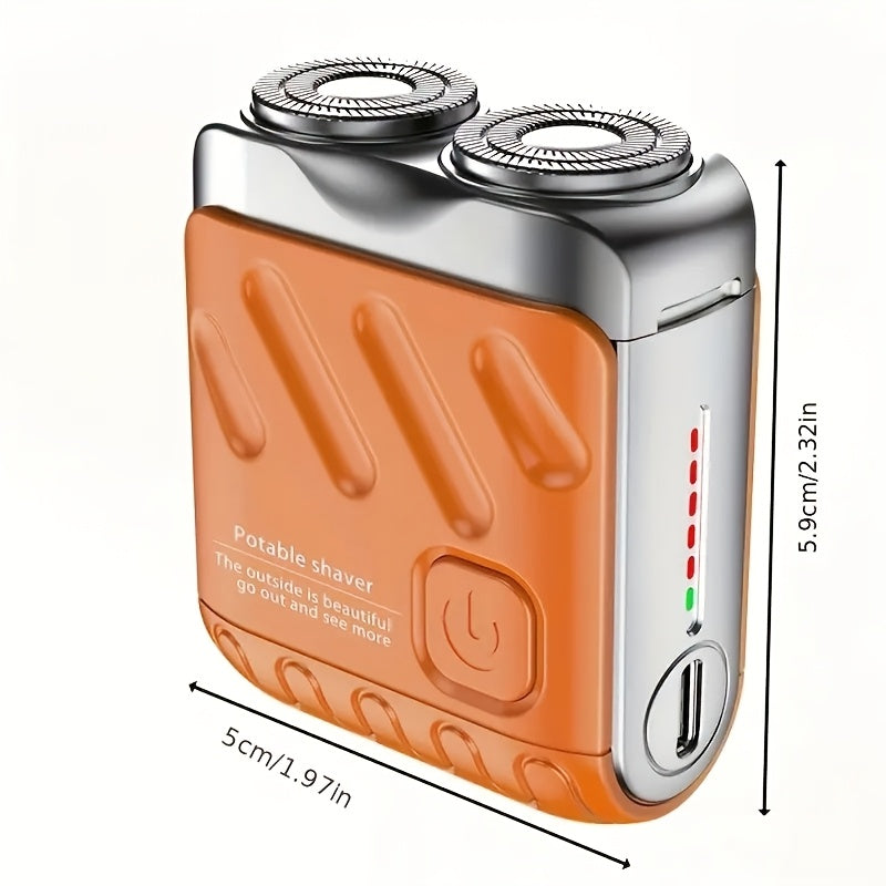 Royallure Portable Electric Shaver – USB Rechargeable Double Blade Floating Razor for Men