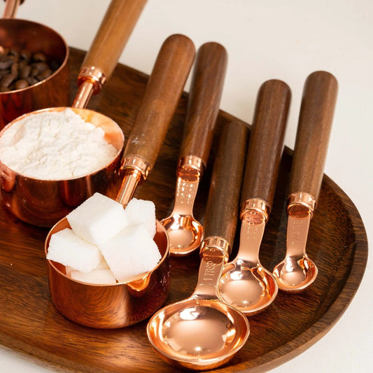 Lumora Copper Measuring Set Premium Precision Kitchen Tool Elegant Design