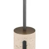 RoyaleGlow Rechargeable Travertine LED Table Lamp with Touch Dimming