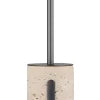 RoyaleGlow Rechargeable Travertine LED Table Lamp with Touch Dimming
