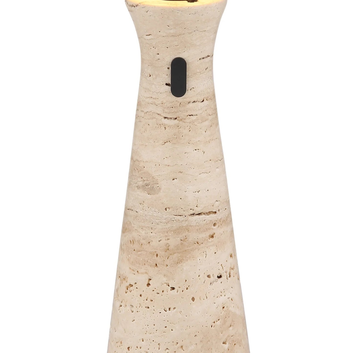 RoyaleGlow Travertine Cordless LED Table Lamp for Bedroom, Living Room & Dining Table