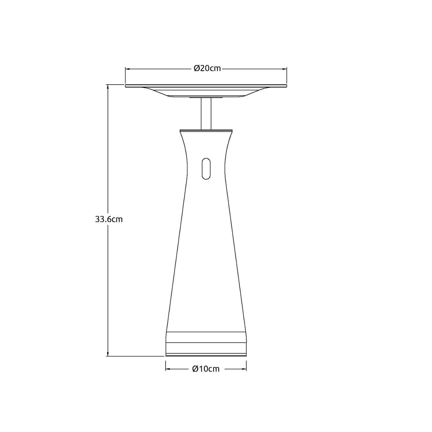 RoyaleGlow Travertine Cordless LED Table Lamp for Bedroom, Living Room & Dining Table