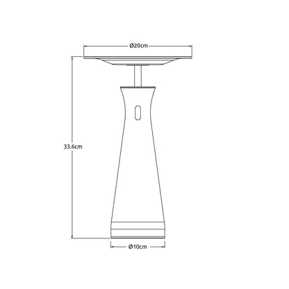 RoyaleGlow Travertine Cordless LED Table Lamp for Bedroom, Living Room & Dining Table