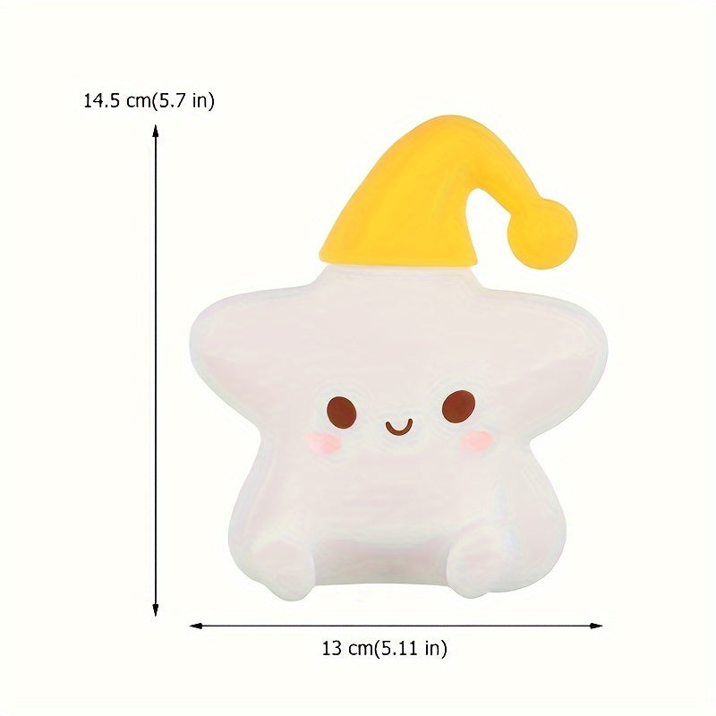 Adorable Night Light - Portable Silicone Star Lamp with 16 Color Changing Modes & Remote Control - Default Title