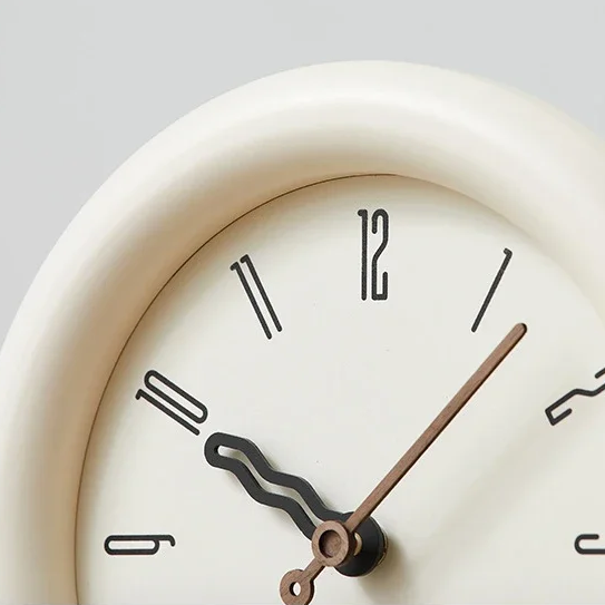RoyaleGlow Modern Arch Pendulum Wall Clock - Swinging Wavy Design for Home Decor