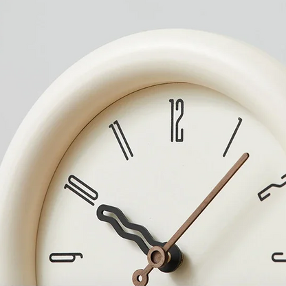 RoyaleGlow Modern Arch Pendulum Wall Clock - Swinging Wavy Design for Home Decor