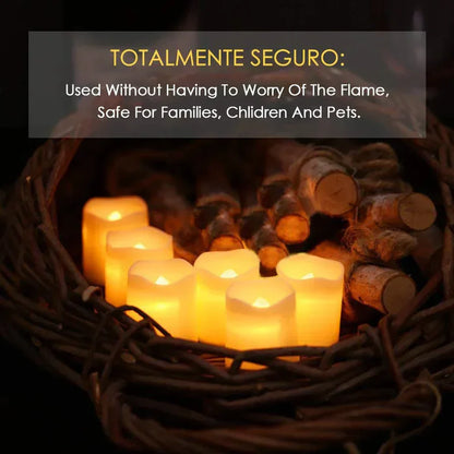 Royallure Set of 24 Flameless LED Candle Lights for Cozy Outdoor Ambiance - Default Title