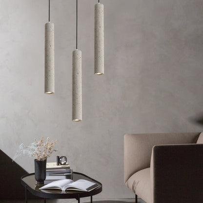 Royaleva Modern Concrete Pendant Light, Industrial Contemporary Ceiling Fixture