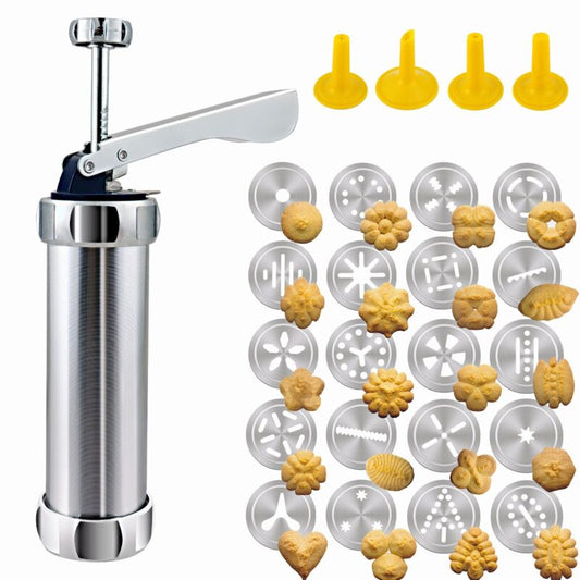 25 Pcs Cookie Press, Biscuit Maker, Cake Making & Decorating Kit 0