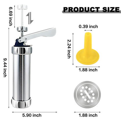 25 Pcs Cookie Press, Biscuit Maker, Cake Making & Decorating Kit 6