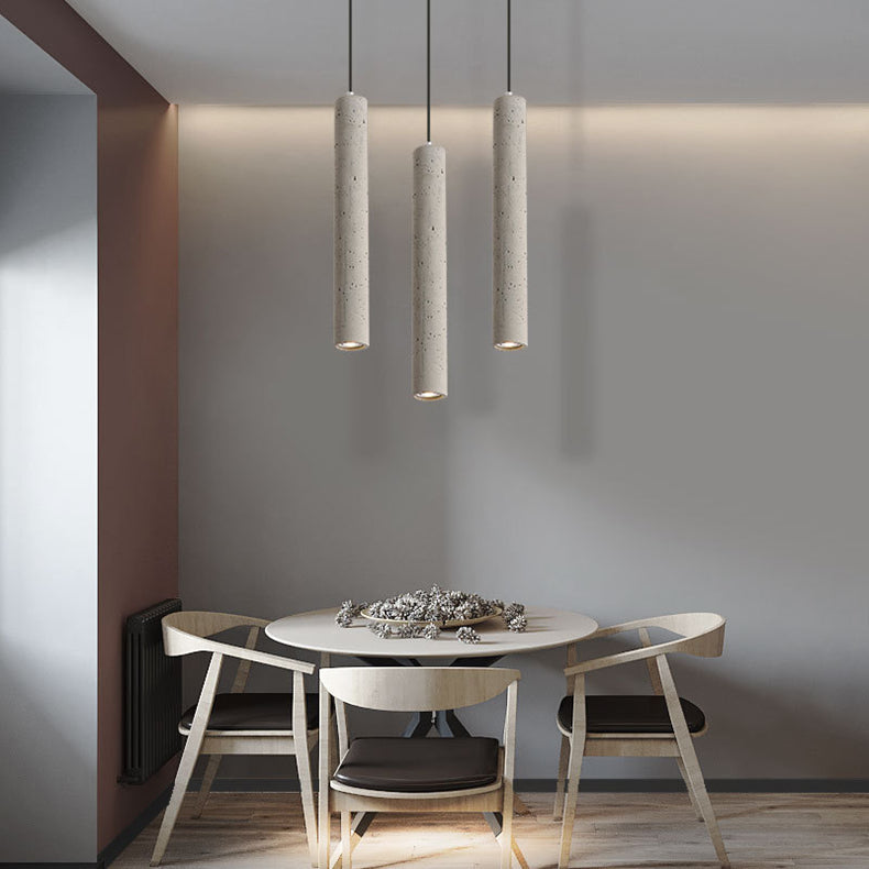 Royaleva Modern Concrete Pendant Light, Industrial Contemporary Ceiling Fixture