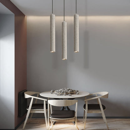 Royaleva Modern Concrete Pendant Light, Industrial Contemporary Ceiling Fixture