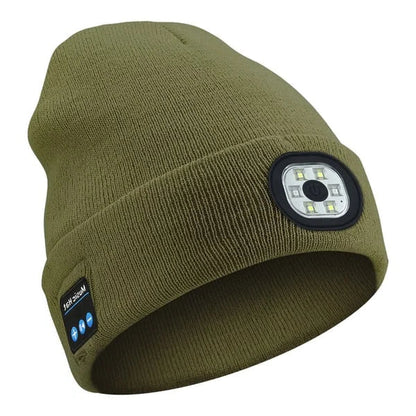 RoyaleGlow 3-in-1 Function Bluetooth Beanie for Outdoor Use