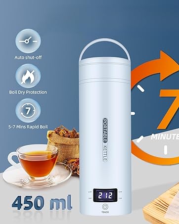 Luxora Portable Electric Travel Kettle for Hot Drinks