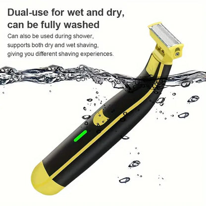 RoyaleGlow Men's Rechargeable Wet And Dry Electric Shaver And Trimmer