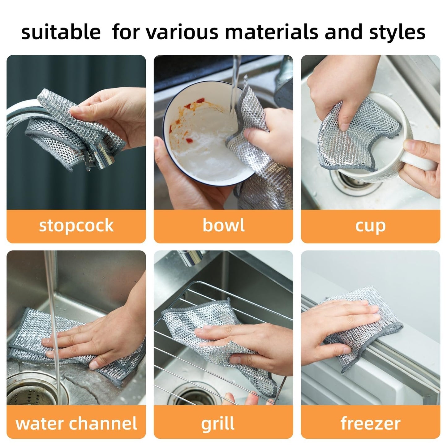 RoyaleGlow 20 Pcs Cleaning Cloths for Scratch-Free Shine