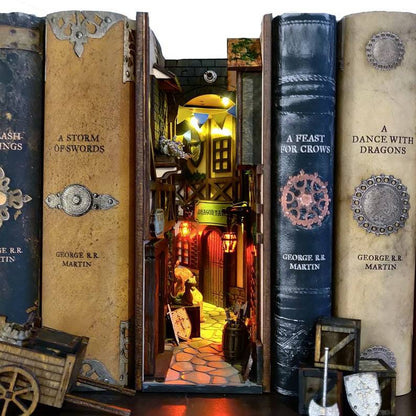 RoyaleGlow Medieval AlleyWorld Bookshelf Insert Box
