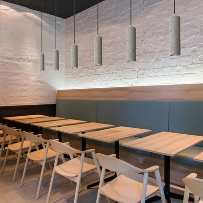Royaleva Modern Concrete Pendant Light, Industrial Contemporary Ceiling Fixture