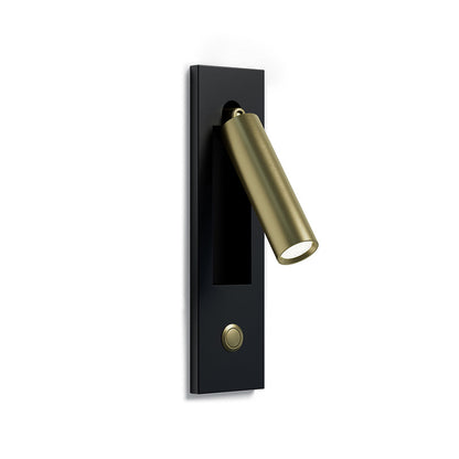 LuxRoyale Modern LED Bedside Reading Wall Sconce with USB Charge Port