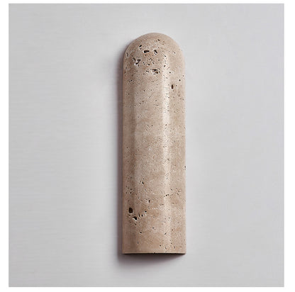 RoyaleGlow Travertine LED Wall Sconce - Modern Natural Stone Up Down Light