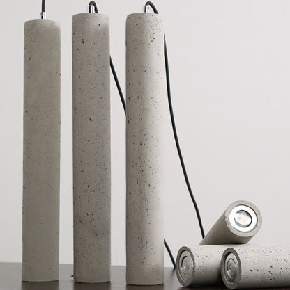 Royaleva Modern Concrete Pendant Light, Industrial Contemporary Ceiling Fixture