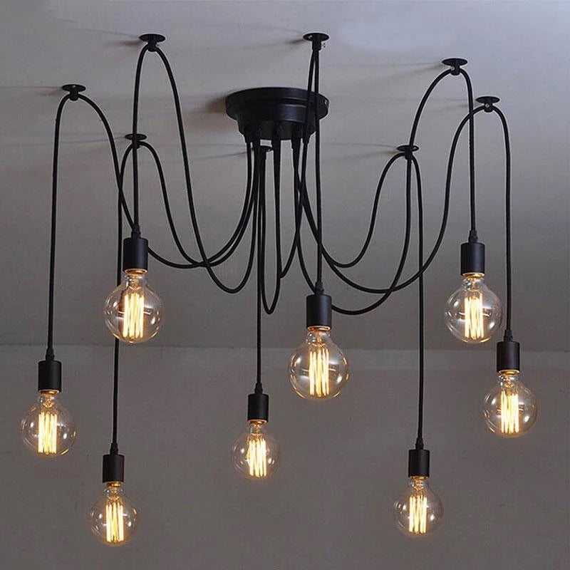 RoyaleGlow Industrial Vintage Pendant Chandelier for Home Decor