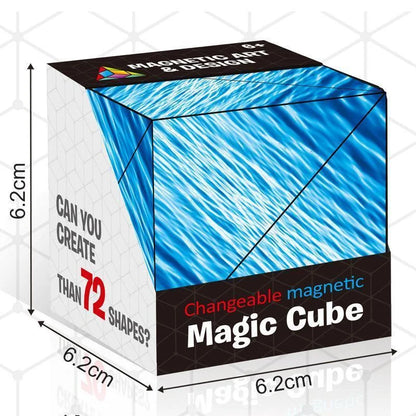 Luxora Changeable Magnetic Magic Cube - 70+ Shapes Puzzle