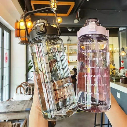 2L Portable Water Bottle With Time Marker 3