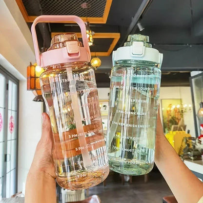 2L Portable Water Bottle With Time Marker 4
