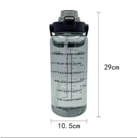 2L Portable Water Bottle With Time Marker 6