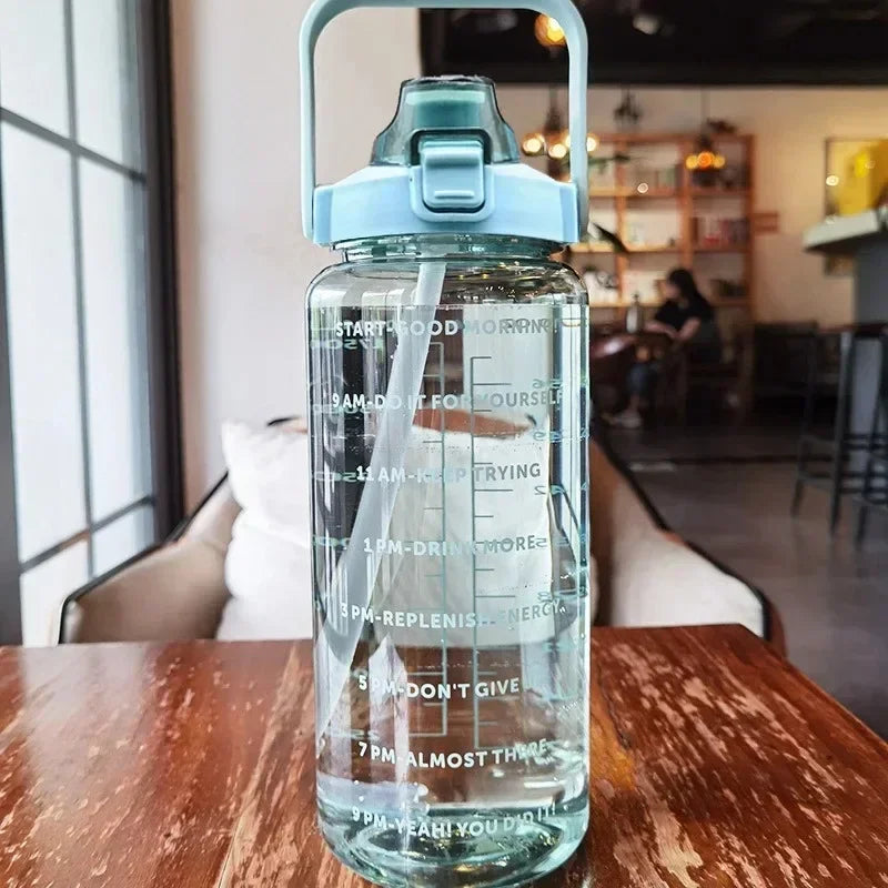 2L Portable Water Bottle With Time Marker 8