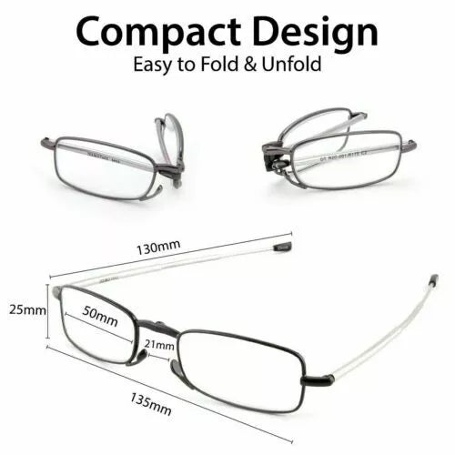Luxora Folding Reading Glasses - Portable With Case