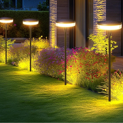 2PCS Solar Pathway Light Sway by Wind Solar Swaying Lights Bright 12H IP65 Waterproof for Outside Yard Path Patio Lawn Decor 0