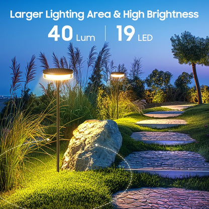 2PCS Solar Pathway Light Sway by Wind Solar Swaying Lights Bright 12H IP65 Waterproof for Outside Yard Path Patio Lawn Decor 4