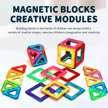 Luxora Magnetic Toy Building Blocks 100-Piece STEM Set