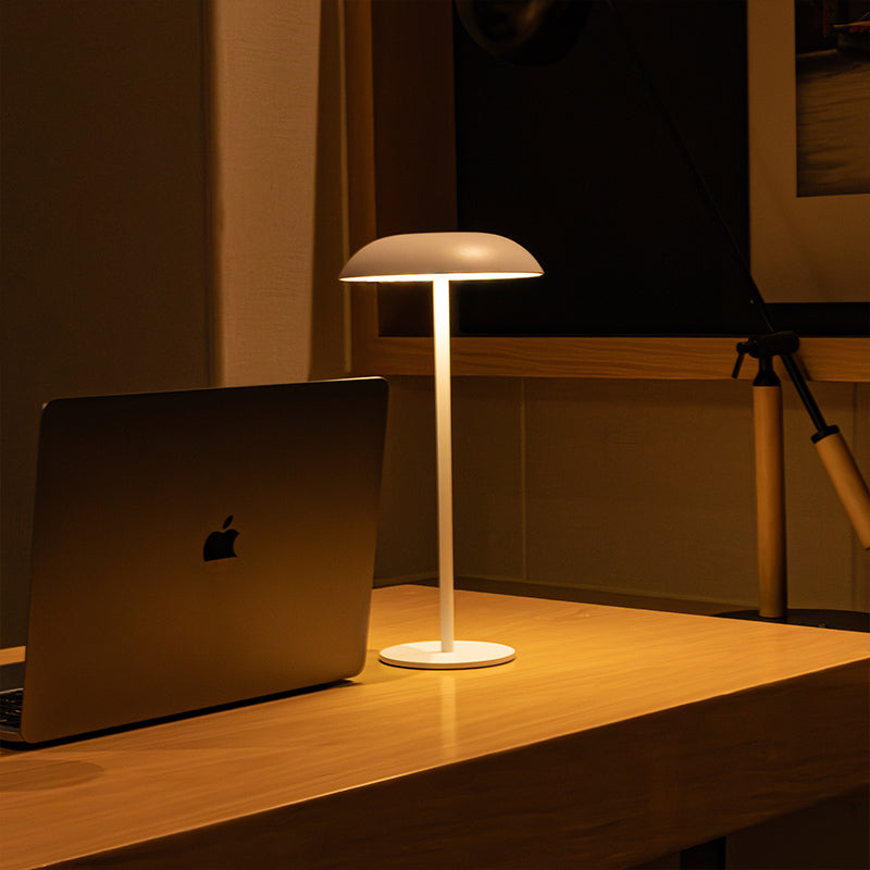 Royallure Iron Cordless Elegance Lamp - Touch Control & Rechargeable Battery - Matte Brown