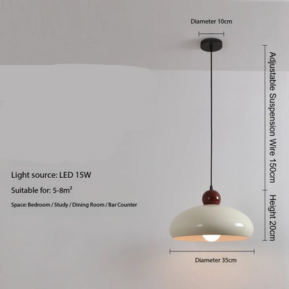 RoyaleGlow Retro Iron Pendant Light - Modern Glass Hanging Lamp for Dining, Bedroom