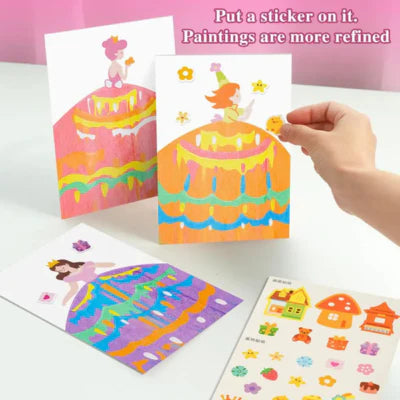 LuxRoyale Kids Squeegee Art Kit for Creative Play