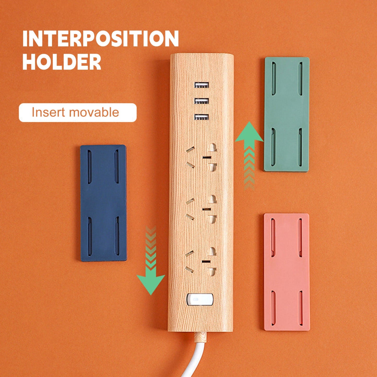 Luxora Adhesive Punch-free Socket Holder for Cord Organization