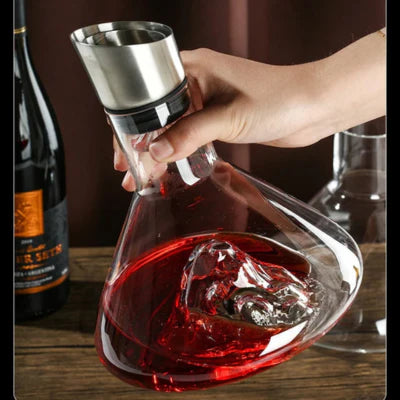 Luxora 1500ml Wine Decanter with Aerator for Flavor Enhancement