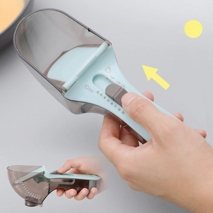 Royaleva 2Pcs Adjustable Measuring Cup And Measuring Spoon
