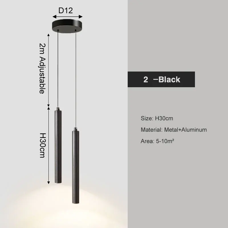 RoyaleGlow Nordic Pendant Light, Modern LED Ceiling Lamp for Bedroom & Kitchen