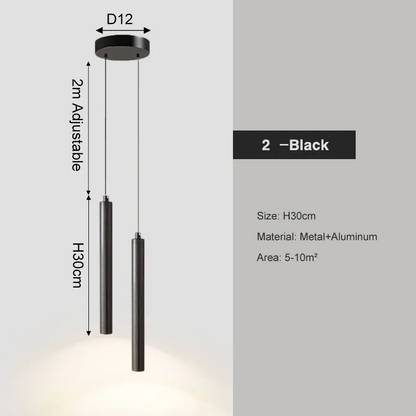 RoyaleGlow Nordic Pendant Light, Modern LED Ceiling Lamp for Bedroom & Kitchen