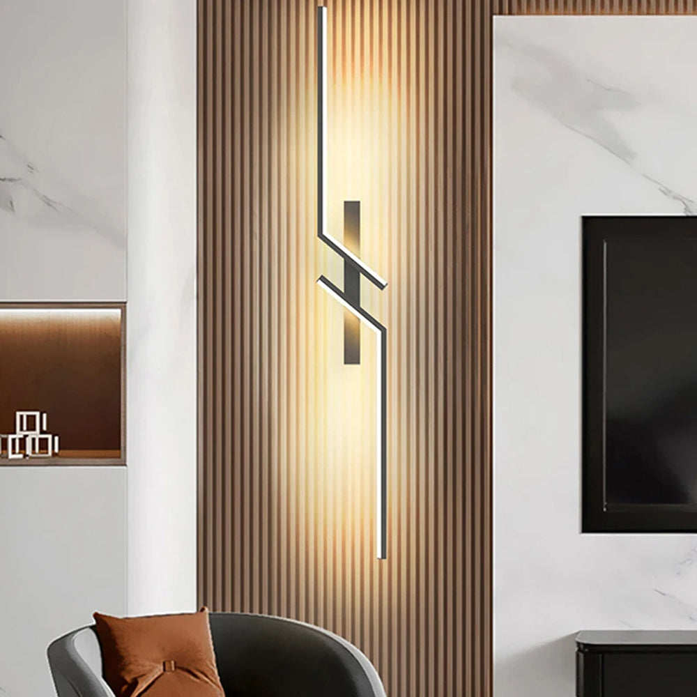 RoyaleGlow Modern LED Wall Sconce - Minimalist Asymmetrical Indoor Lighting Fixture