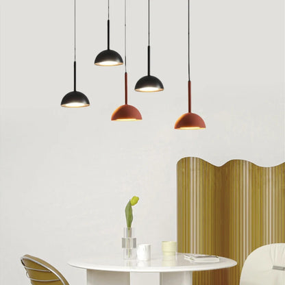 Lumora Modern Geometric Black LED Pendant Light, Warm 3000K Lamp for Dining Spaces