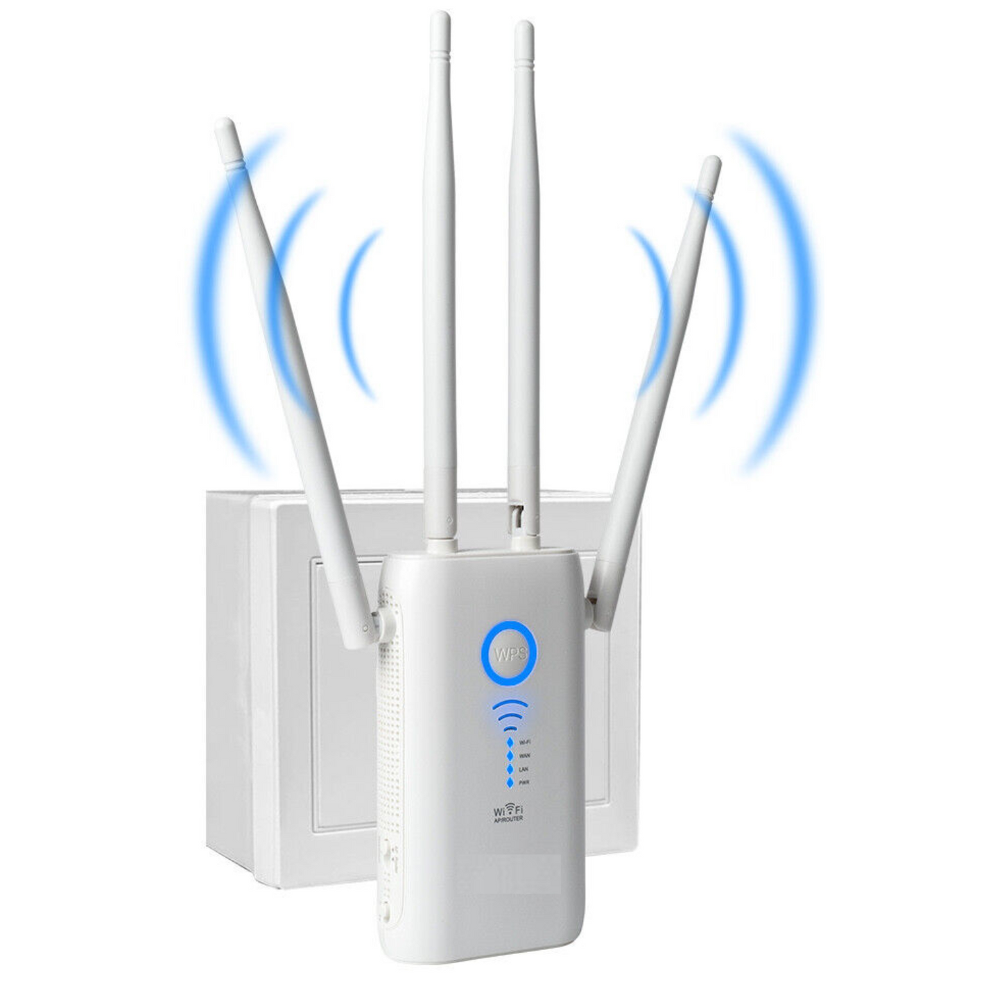 Royaleva Wireless Plug In Wifi Internet Repeater Signal Range Booster Extender